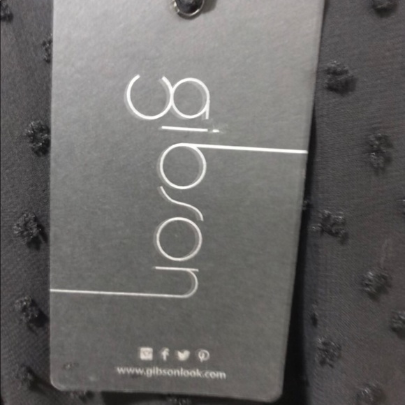 Gibson Top Women 2XL Black Pullover Swiss Dot Smock Victorian Sheer Whimsigoth - Picture 12 of 12